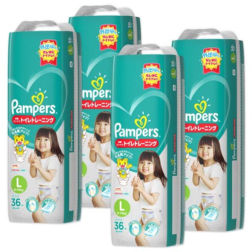 【パンツ Lサイズ】パンパース オムツ 卒業パンツ (9~14KG) 144枚(36枚×4パック) [ケース品]