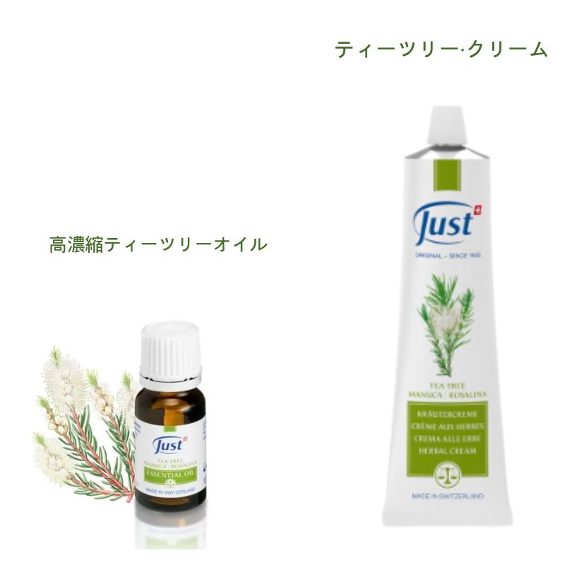 [ユスト] ティーツリー オイル 10ml+ティーツリー クリーム 100ml