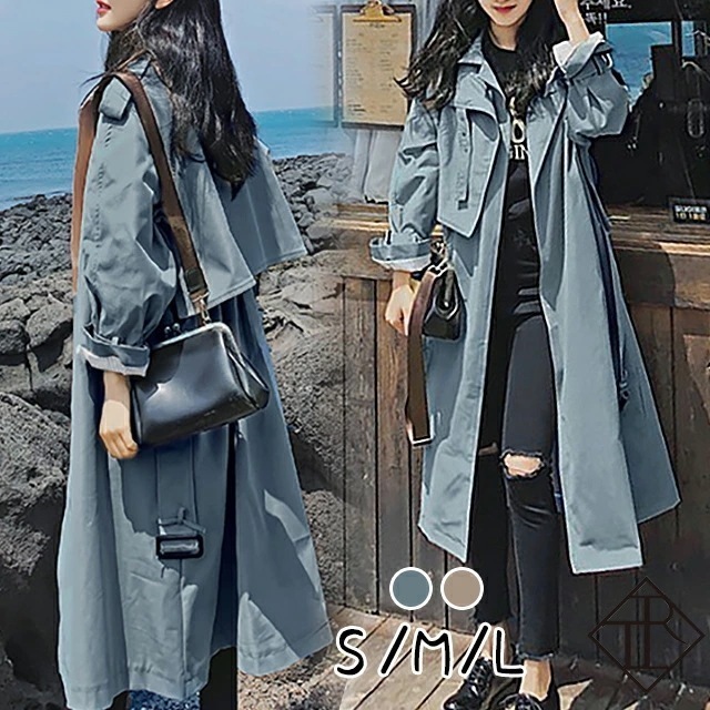 ２点で13o円OFF！【即納】トレンチコート レディース ロング トレンチコート ロング丈 コート アウター 大きいサイズ 秋 ライトアウター フォーマル ロング ジャケット 美シルエット 通勤 オフ