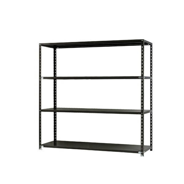 キタジマ 51010604402 スチールラック NC1800-18-4段 ブラック メーカー直送