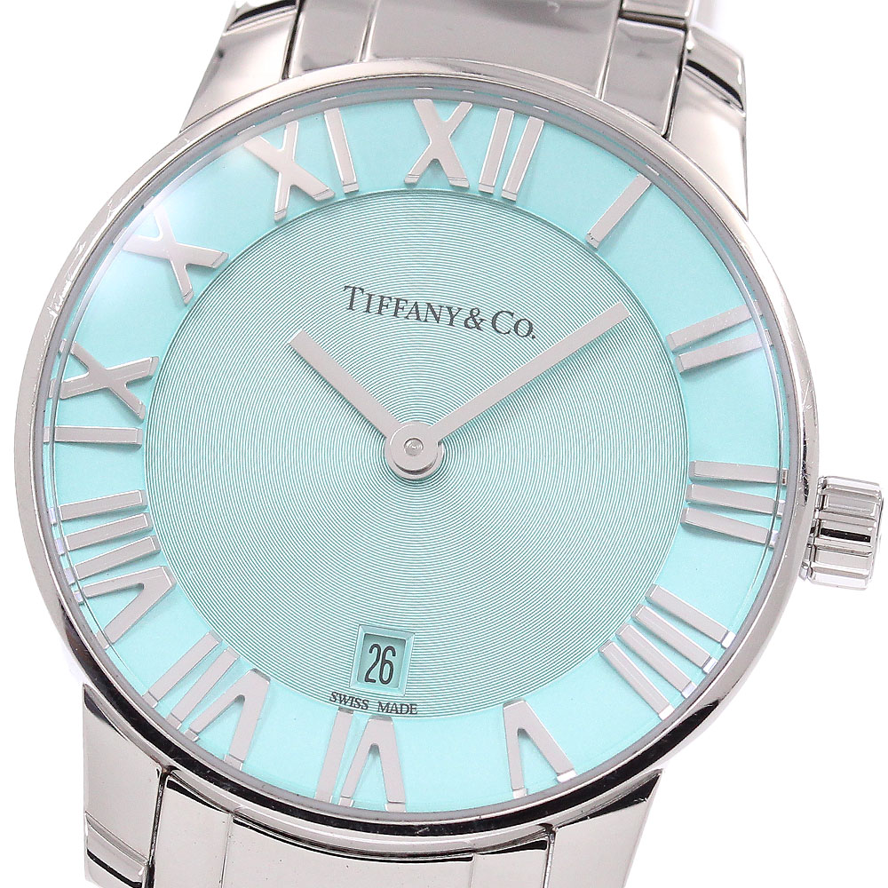 ティファニー TIFFANY&Co. 63452807 アトラス 2ハンド デイト クォーツ レディース 良品 _958306【中古】