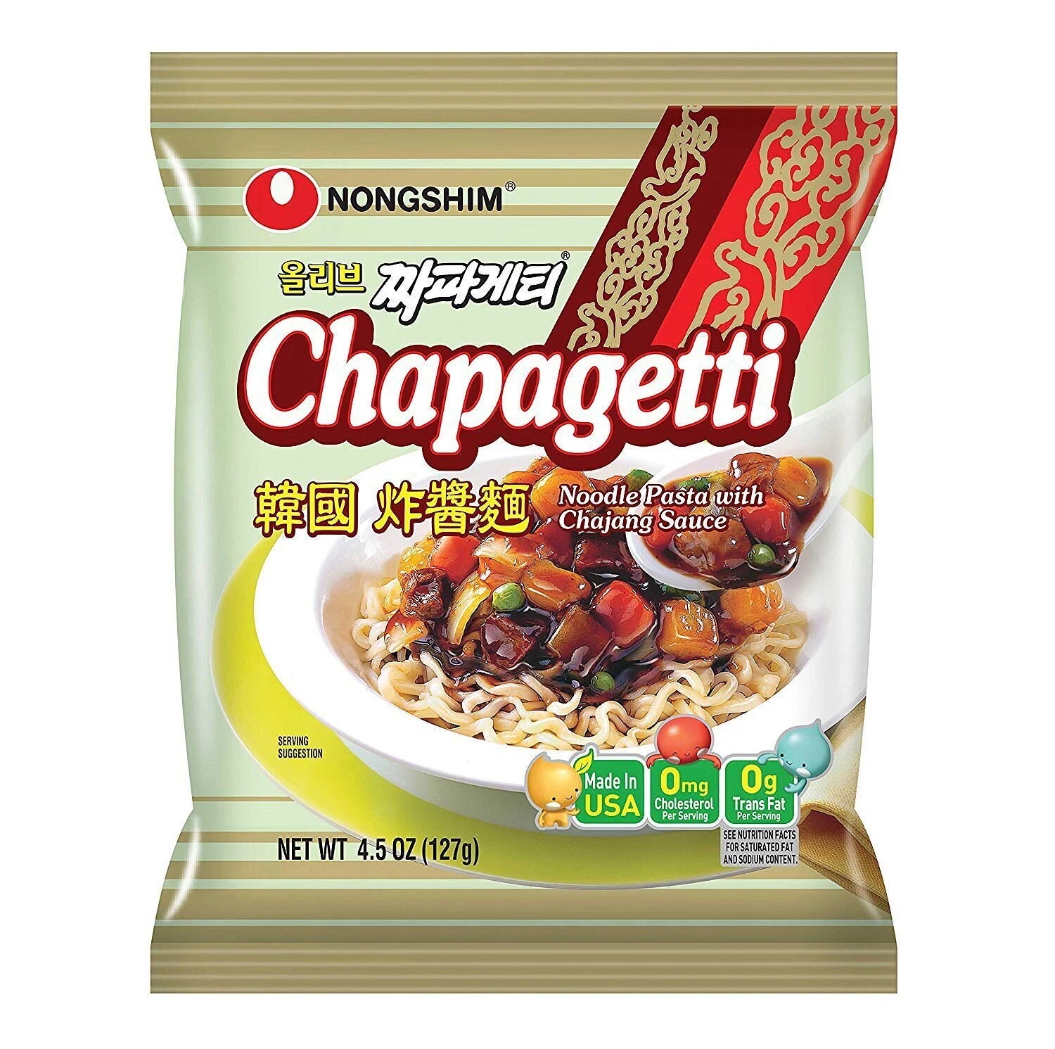 Nongshim Chapagetti Noodle 4.5 Ounce (Pack of 16)