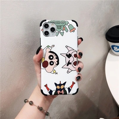 Qoo10 クレヨンしんちゃん韓国人気商品iphon スマホケース 保護フィルム