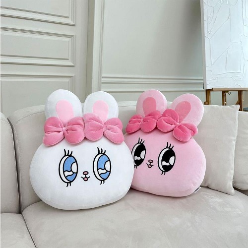 ESTHER BUNNY クッション フェイス 2種 44cm インテリア 韓国人気 かわいい