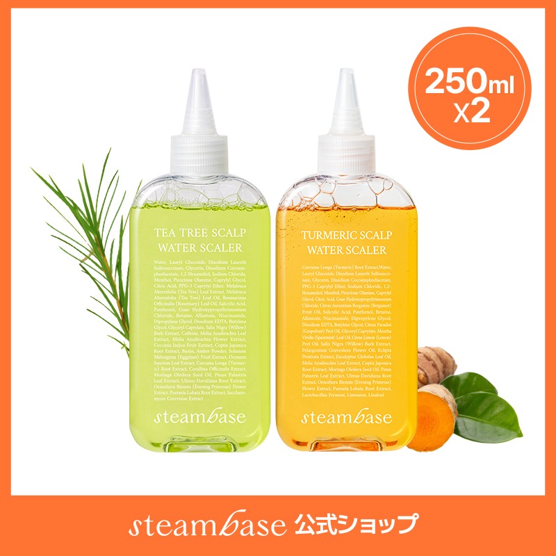 【公式】STEAMBASE Water Scaler [Teatree+Turmeric] シャンプー / スカルプシャンプー /韓国シャンプー/ヘアケア/脱毛/韓国コスメ/正規品/オ