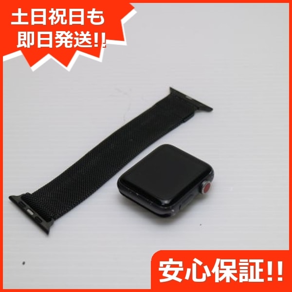 良品Apple Watch series3 42mm Cellular スペースグレイ 184