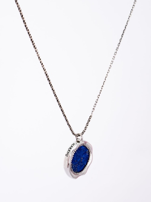 【HARANG】 HR 280N_Lapis Lazuli Silver Pendant Necklace 正規品