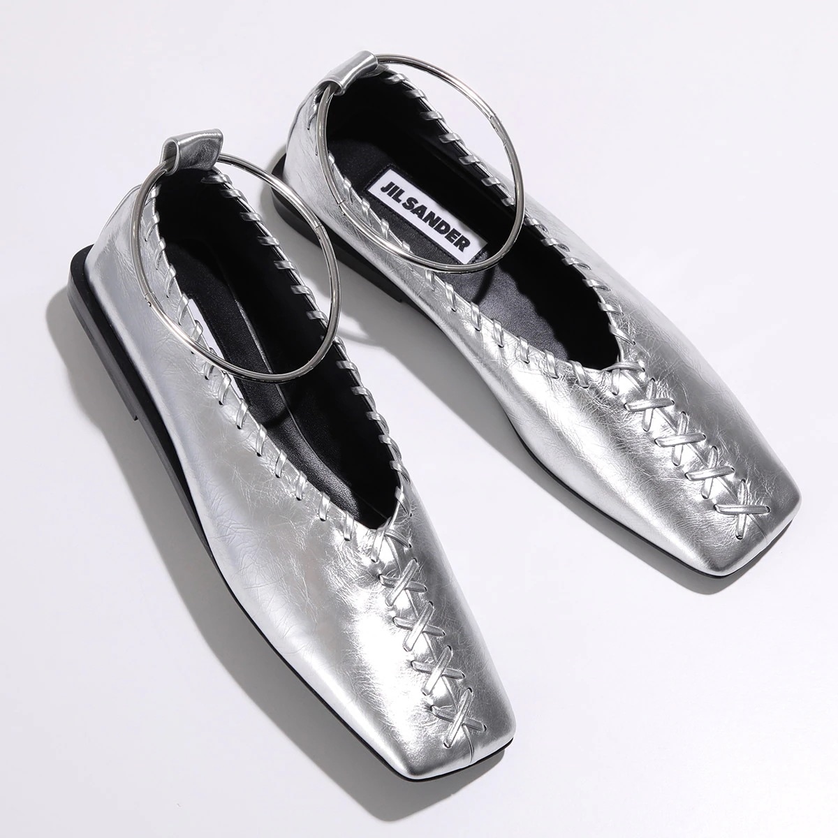 JIL SANDER ジルサンダー フラットシューズ Ring ballerina リング バレリーナ J15WZ0009 P4836 レディース バレエシューズ ステッチ