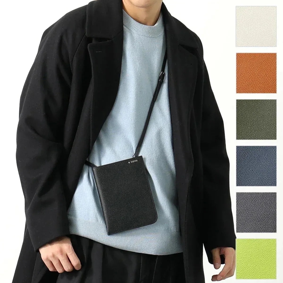 Valextra ヴァレクストラ ショルダーバッグ SGSF0004028LOCPL99 V3F04 0280 メンズ ソフト ドキュメントホルダー ガジェット 【mega】