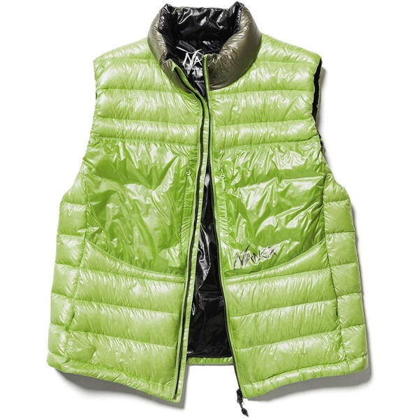 ナンガ エアリアル ダウン ベスト パッカブル AERIAL DOWN VEST PACKABLE YELGRN L ND2241-1A023 N1ADYNG4