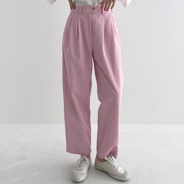 Hスタイル(PT)ツータックバギー 春 переходный период バンディングパンツ スラックス ベギ バギ