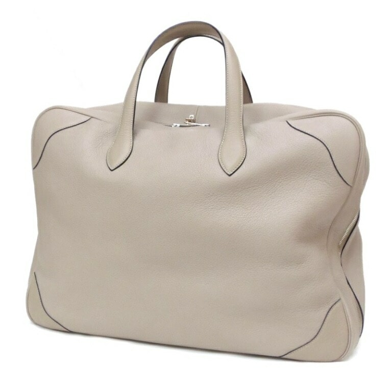 HERMES ｳﾞｨｸﾄﾘｱ50 ﾎﾞｽﾄﾝﾊﾞｯｸﾞ D刻印 ｴﾄｩｰﾌﾟ ﾄﾘﾖﾝｸﾚﾏﾝｽ 【中古】(62068)