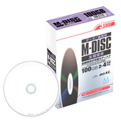 バーベイタム 4倍速対応 長期保存用BD-R XL 3枚パック100GB ホワイトプリンタブル M-DISC DBR100YMDP3D1