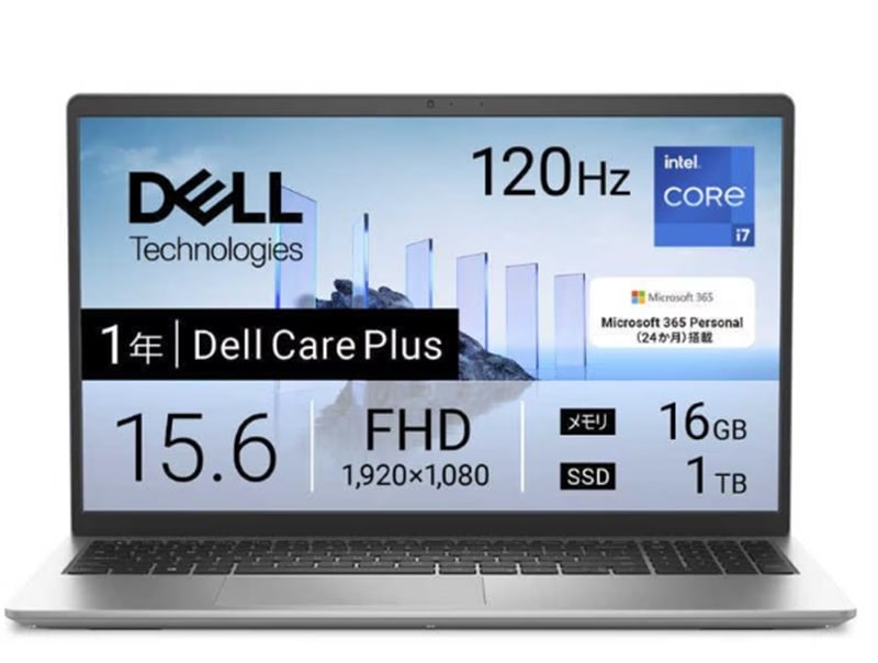 Dell Dell 15 DC15250 Core i7 1355U・メモリ16GB・1TB SSD・Office