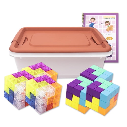 ブレインフォレストマグネットソマ6インセットカラー+透明+教材+保管箱幼稚園児童家学院教習教区団体創造力