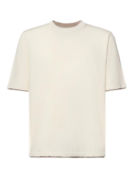 ELEVENTY Men T-Shirts M76MAGM31MAG0M015 01 02 White beige