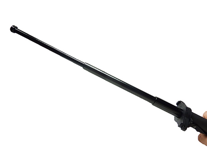 ホワイトウルフ スチール警棒 つば付き 21インチ 21-53cm 三段伸縮 十字 ホルスター付 鍔 護身 用品 グッズ セキュリティ 防犯 女性 防衛 警棒 警防 特殊 BATON バトン