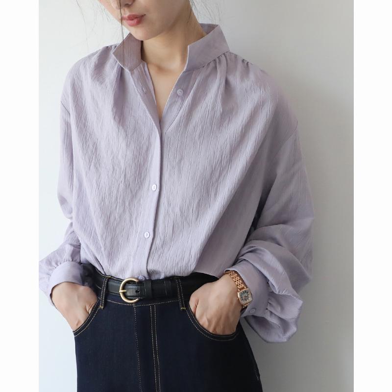 トップス 長袖 シャツ レディース 春秋 ボタン 重ね着 スタイリッシュ シンプル カジュアル おしゃれ ファッション