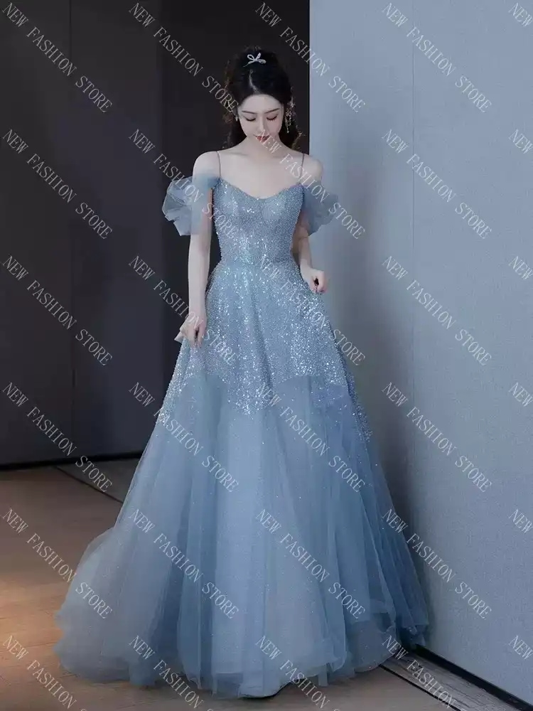 イブニングドレススカートショルダー大人ドレス-85