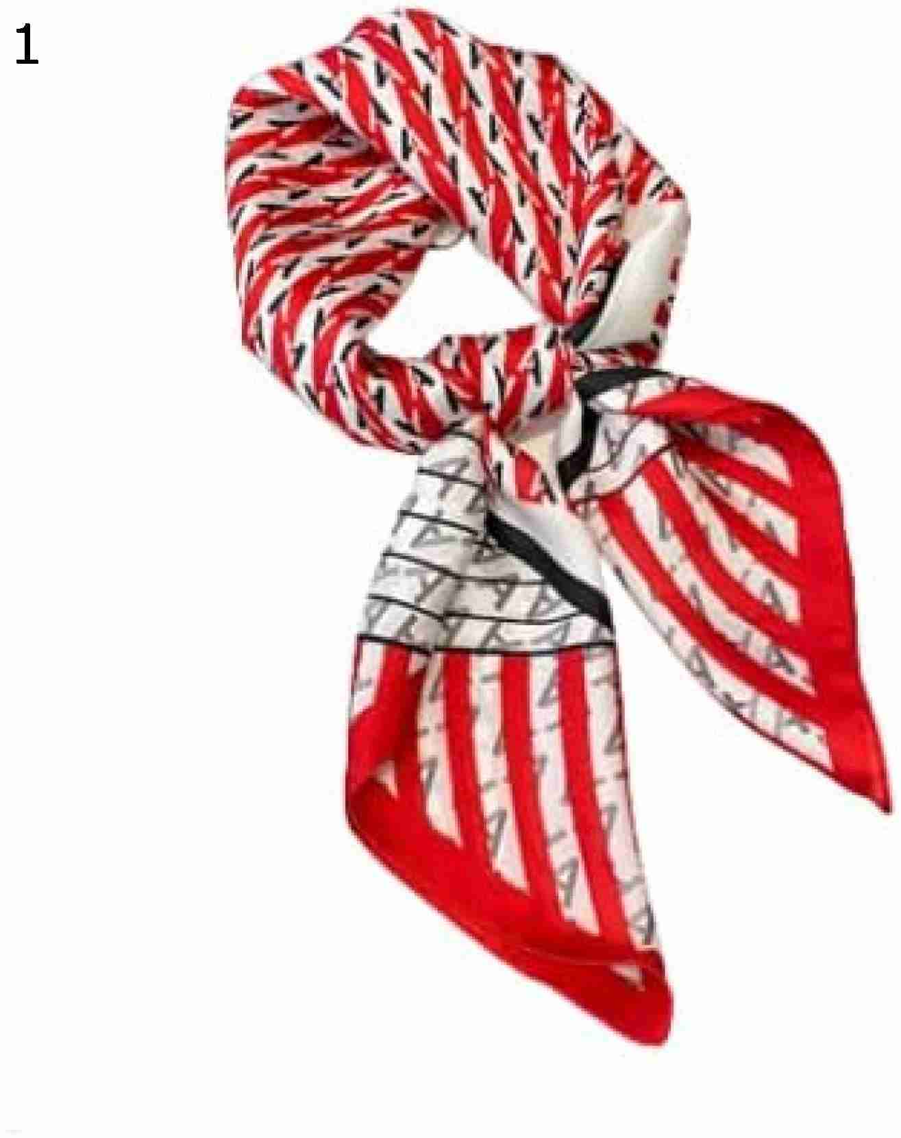 【20%OFFクーポン～】カラーマッチングレター70cmスクエアスカーフレディーススカーフ春秋ファッションファッションスカーフスカーフ