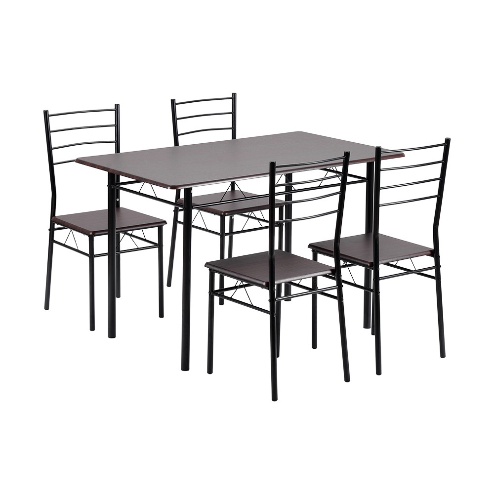 18【新生活支援】【ダークブラウン】ダイニングテーブル ダイニングセット　ダイニング５点セット　４人掛け　食卓　椅子　チェア24