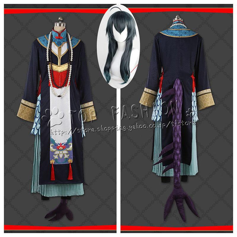 ツイステッドワンダーランド Diasomnia マレウス ドラコニア Malleus Draconia ハロウィン コスプレ衣裝 ウィッグ レディース コスプレ衣装 変装 仮装702