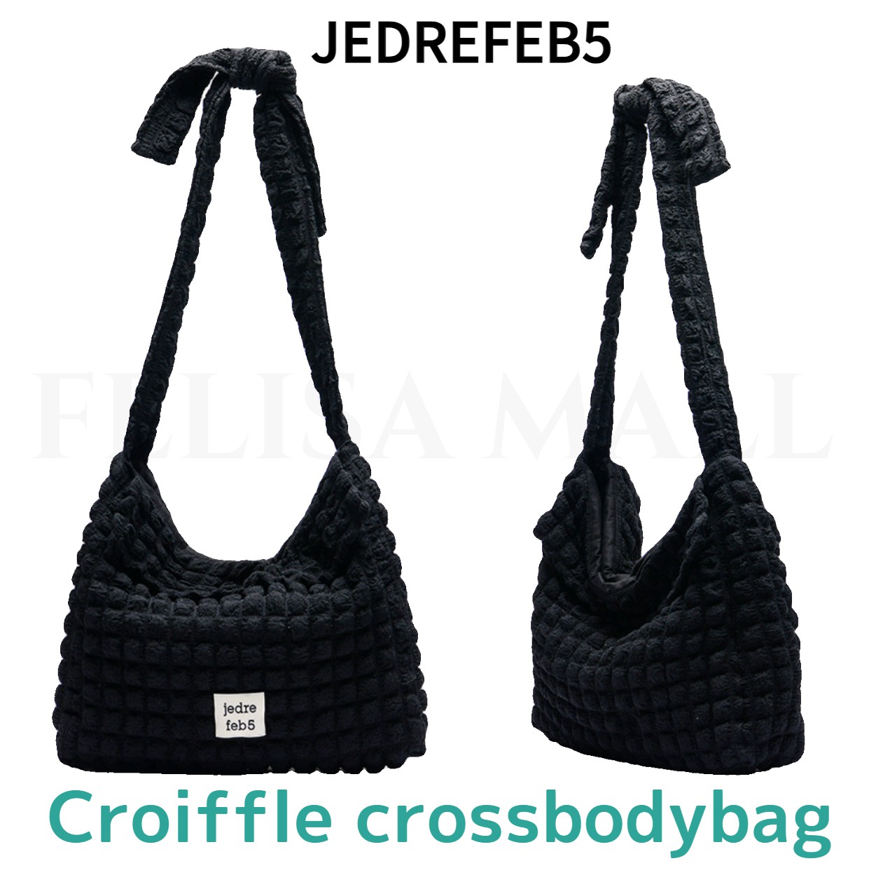 JEDREFEB5[JEDREFEB5]Croiffle crossbody bag　韓国流行りデザイン