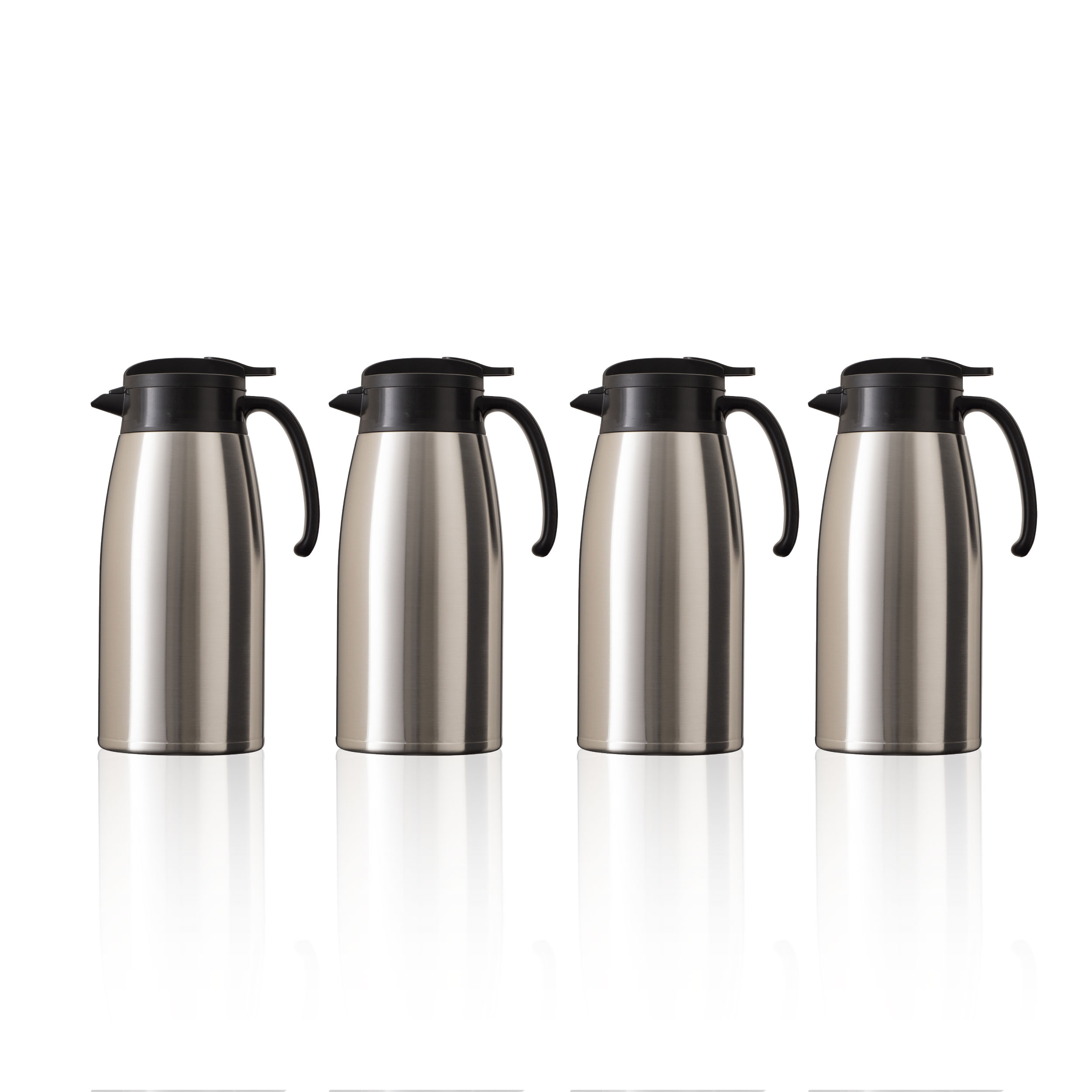 4個セット 卓上ポット 2.5リットル 2.5L 保温 保冷 真空断熱 ステンレス 超軽量 コンパクト スリム 保冷ポット 保温ポット 魔法瓶 シルバー バリウス AVTP-2500SV4P 7,854円