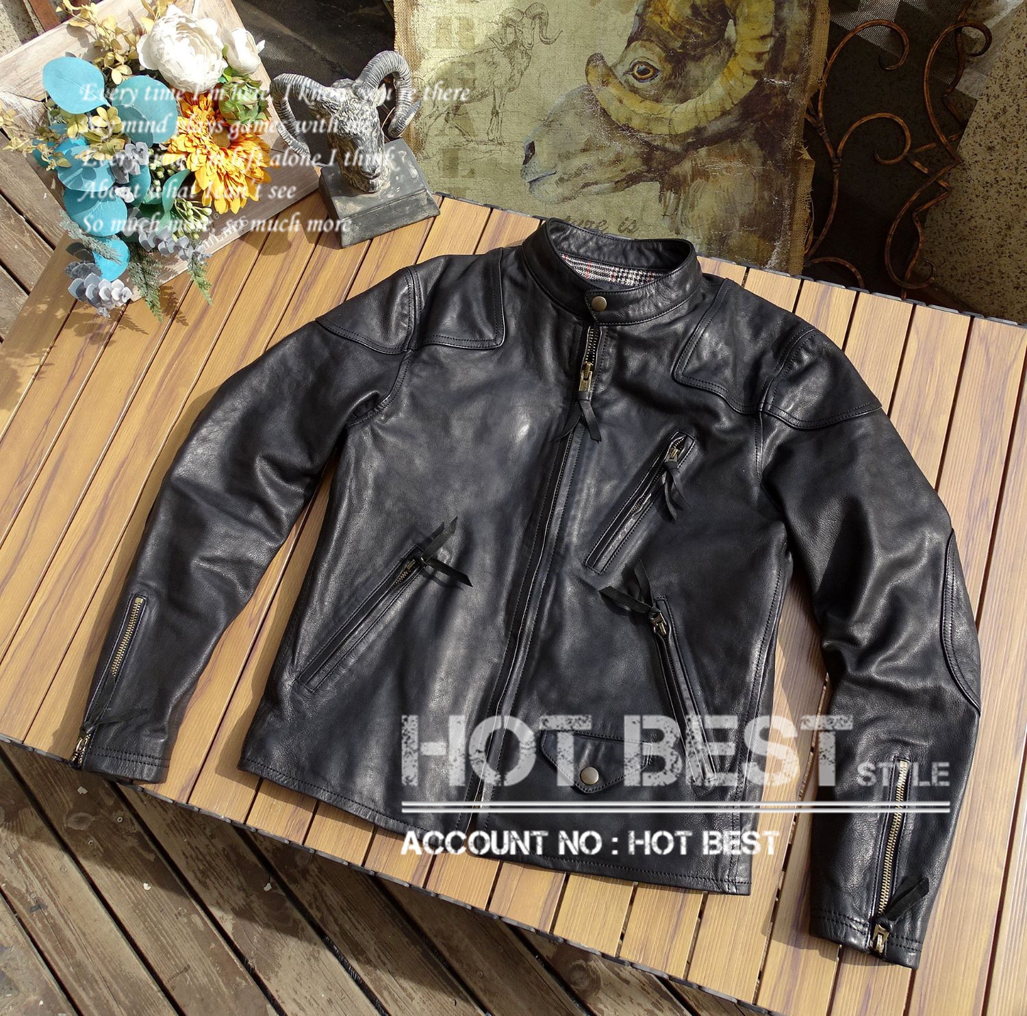 1.0mm シープスキン 50s パテッド シングルライダース ギフト メンズ 革ジャン レザージャケット PADDED タンニンなめし 羊革