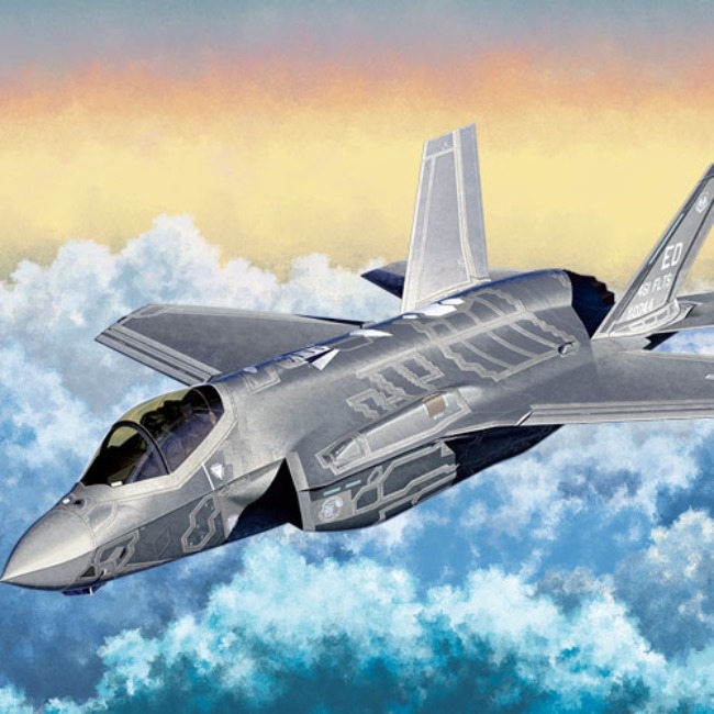 [1/72スケール] USAF F-35A ライトニング, アカデミープラモデル 2 #12507