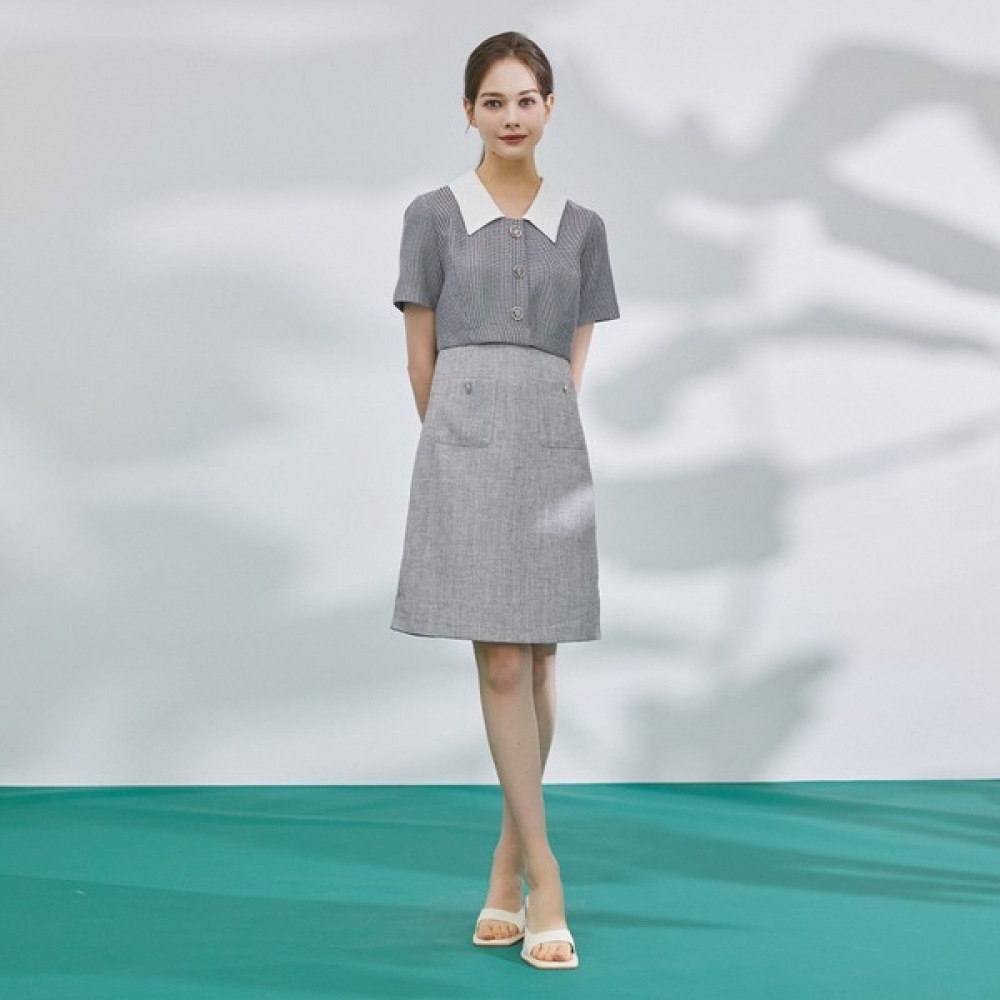 （フォレスト）ミックスカラーツイードドレス（SA5OPF2）