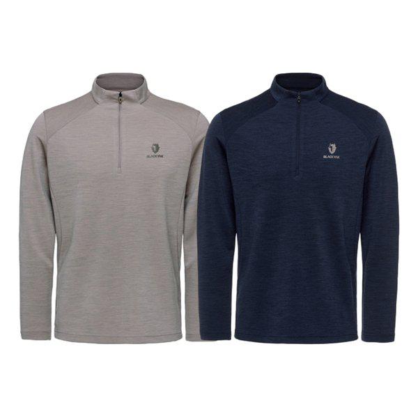 男性メリノウールジップアップ長袖Tシャツ1 ジップアップTシャツ 1BYZTFU008