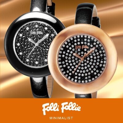 ファッション小物★Folli Follie   フォリフォリ 腕時計 Black