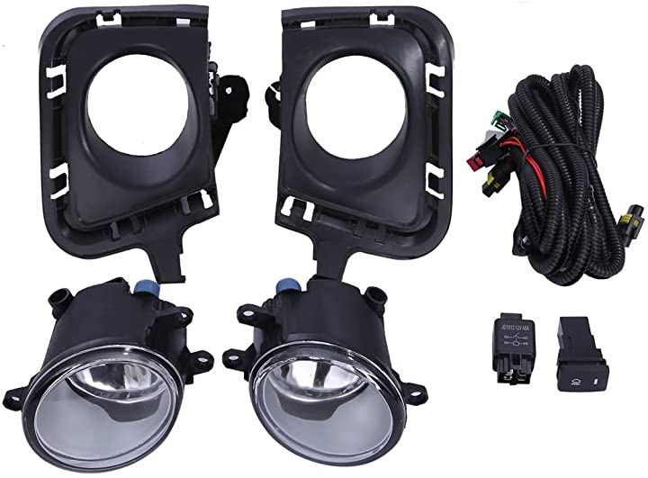 トヨタ 用 アクア NHP10 フォグランプ キット フルセット 左右 カバー 付 フロント ガラスレンズ TOYOTA AQUA 社外品(セット)