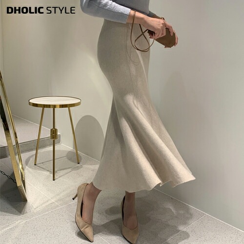 [メガ割りSALE]スリムニットマーメイドスカート・p105314