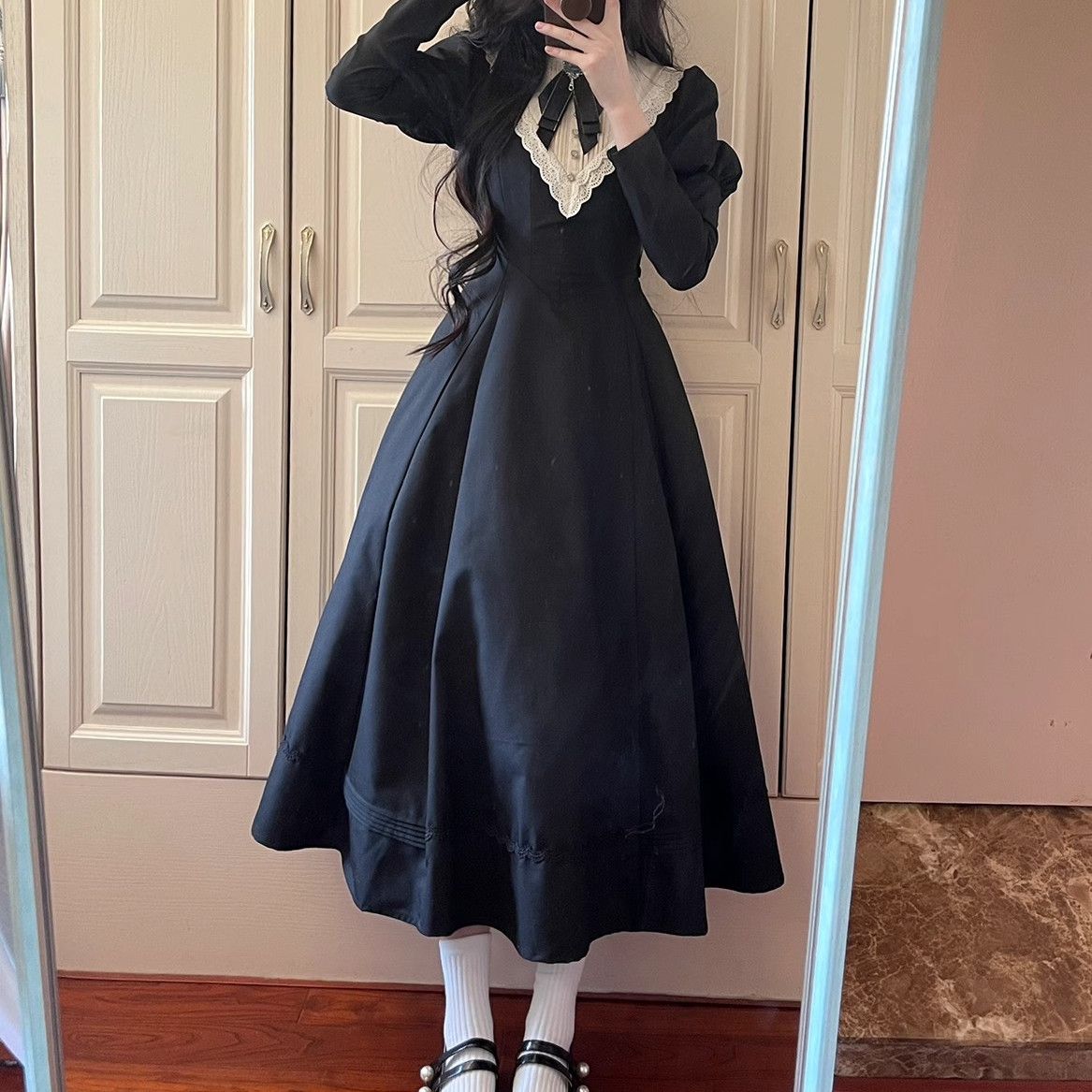 ダークネス ゴシック ロリータ ロリータ ドレス パーティー ハロウィンロリータ ロリータ ブラック エレガントドレス