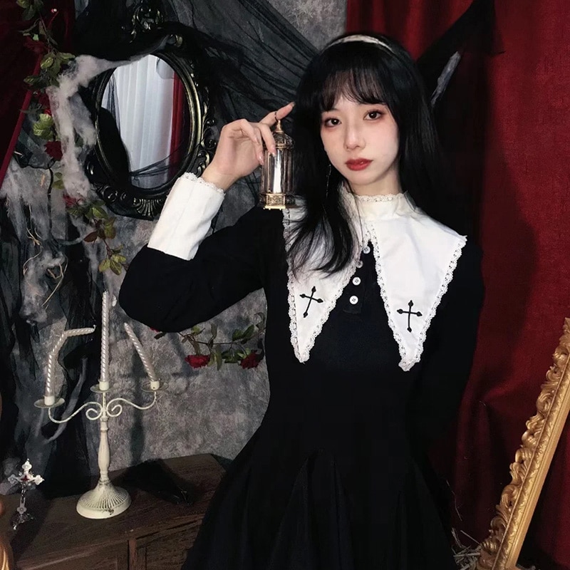 ハロウィン コスプレ 衣装 大人用 コスチューム 装飾服 女性 修道女 アクセサリー 女装 大人の性的興味ハロウィン