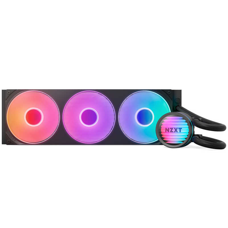 NZXT　水冷CPUクーラー 360mmファン x1 ［LGA1851/1700・AM5/AM4］ KRAKEN CORE 360 ブラック　RL-KR36C-B1