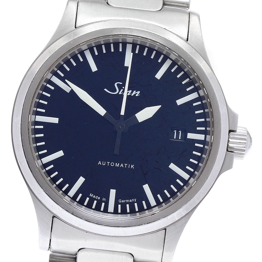 ジン Sinn 556 デイト 自動巻き メンズ 保証書付き_880726【中古】