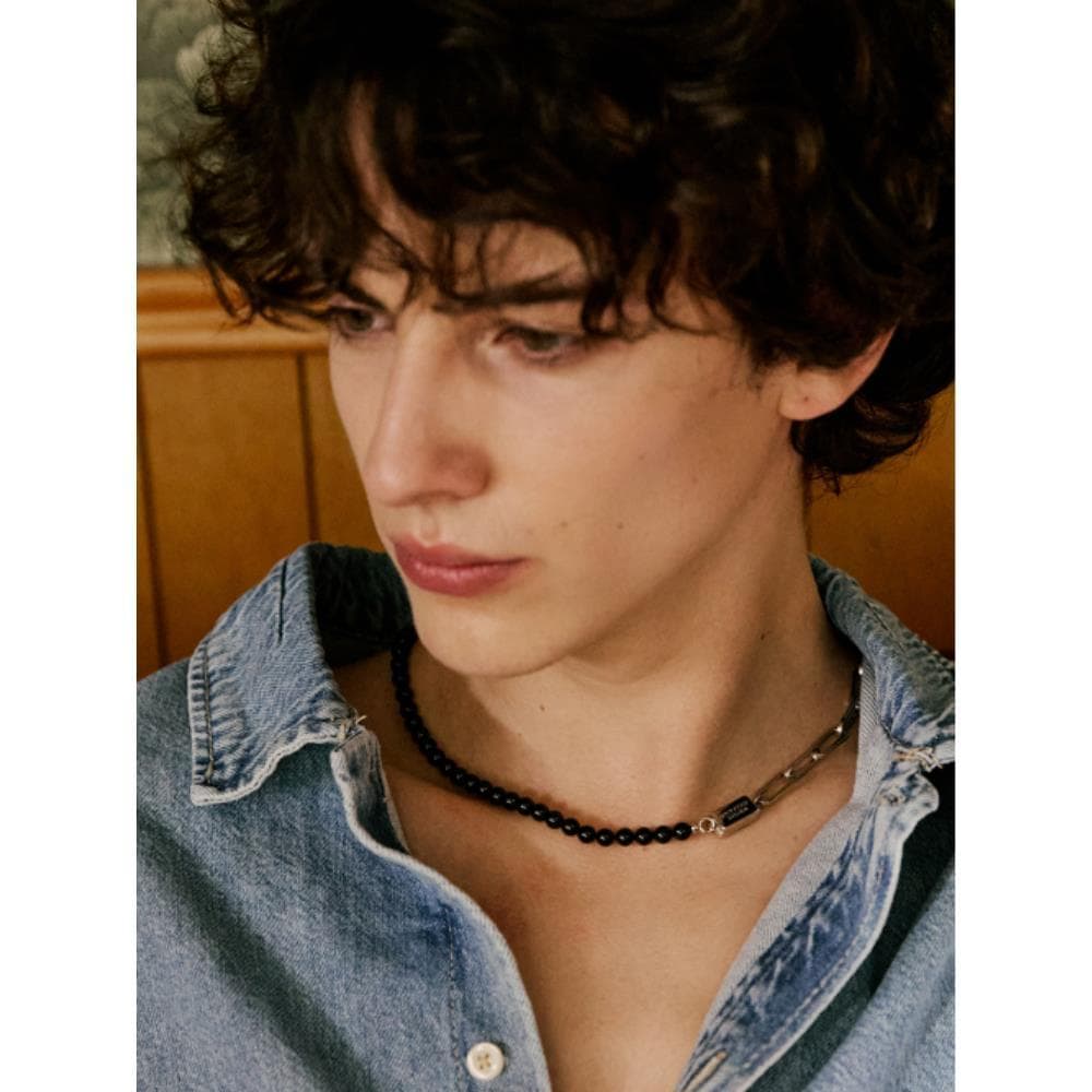 VINTAGE HOLLYWOOD Chain Half Pearl Necklace VH25NNNE171V 9,218円