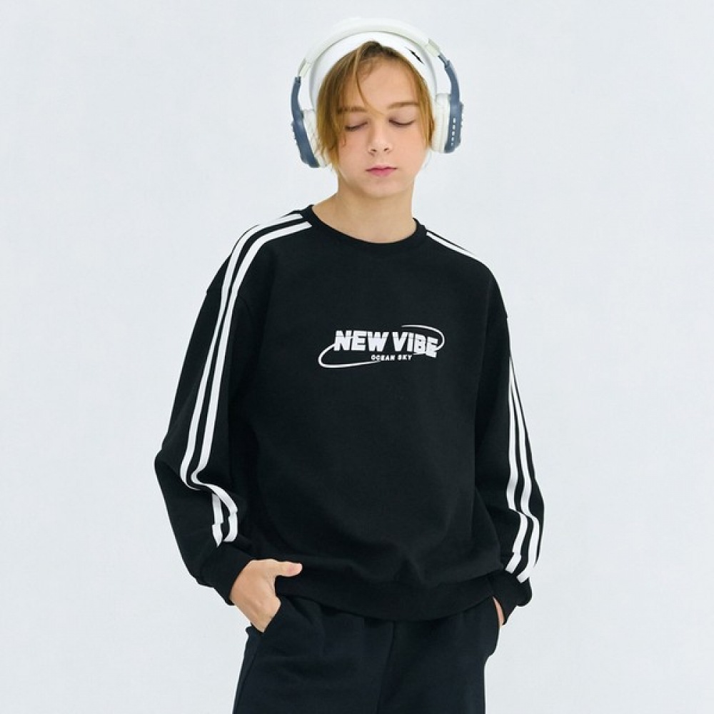 オーシャンスカイ 男の子 テープ配色 トレーナー DEJB5113B03