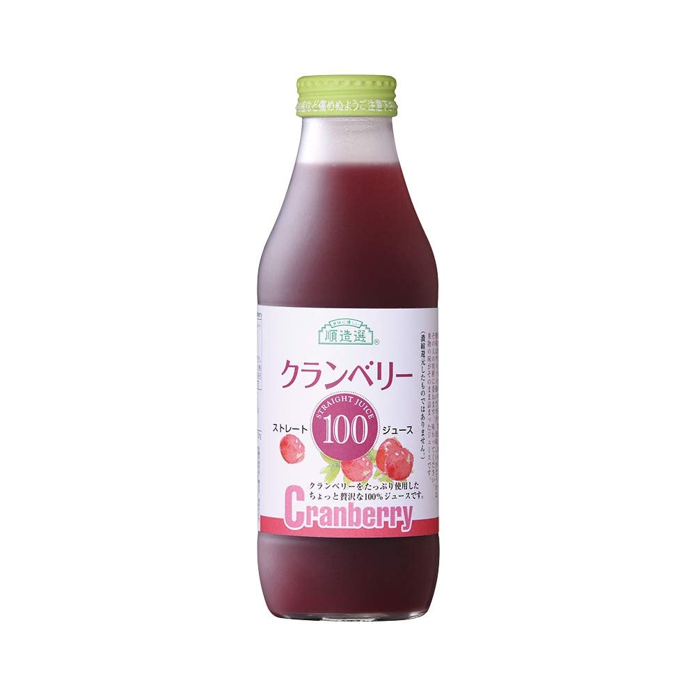 順造選 クランベリー100（果汁100％ストレートクランベリージュース）500ml×6本入