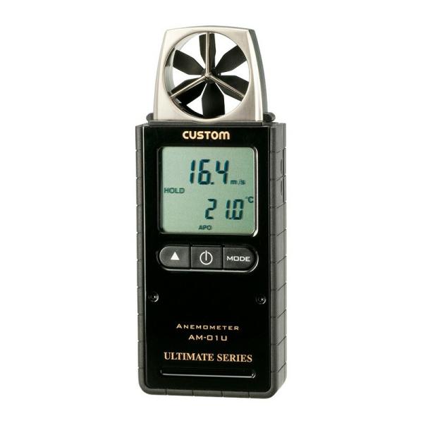 CUSTOM 風速計 AM－01U 大工道具 測定具 温度計 環境測定器