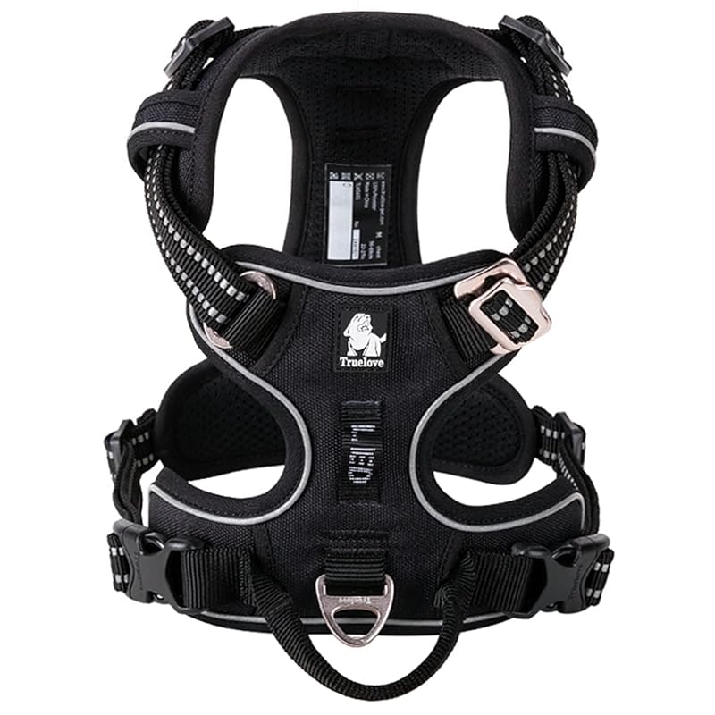 cocomall 2020新型 犬用ハーネス 犬用胴輪 ドッグ ペット用品 ハーネス 3M反射材料 訓練 ナイロン製 小型犬中型犬大型犬に向け 通気性 調節可能 (S, ブラック) 5,620円