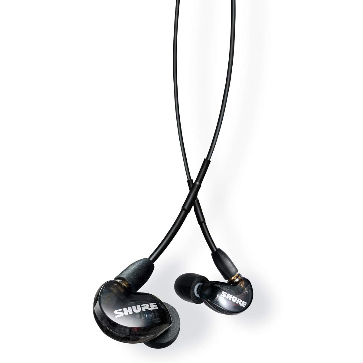 SHURE シュア イヤホン AONIC 215 有線 マイク付き SE215DYBK UNI-A トランスルーセントブラック 高遮音性 ゲーム ゲーミング カナル型 ワイヤレス変換可(別売) MMC