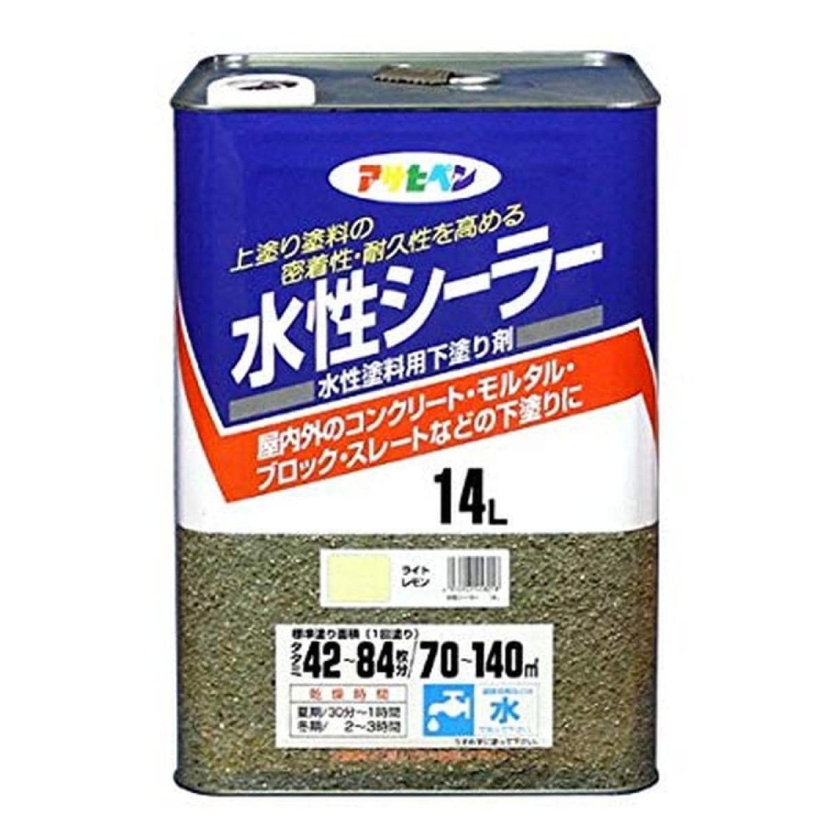 アサヒペン 水性シーラー ライトレモン 14L