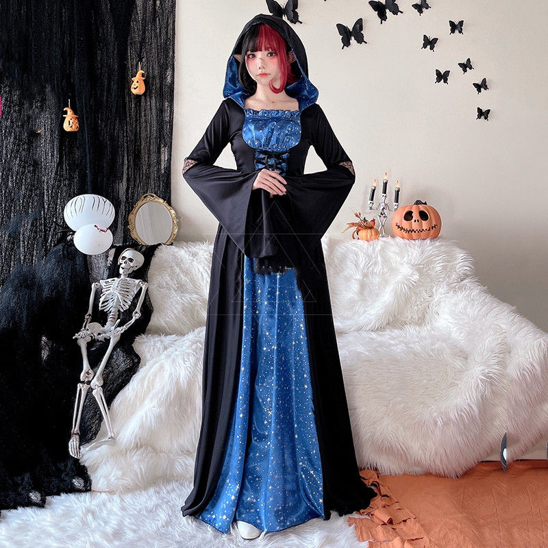 ハロウィン大人コスプレ魔女魔法30%までに制限使いローブ吸血鬼魔女仮装舞踏会新劇女王コスプレ衣装 メイド服 メガ割 コスプレ ハロウィン サンタ コスプレ クリスマス