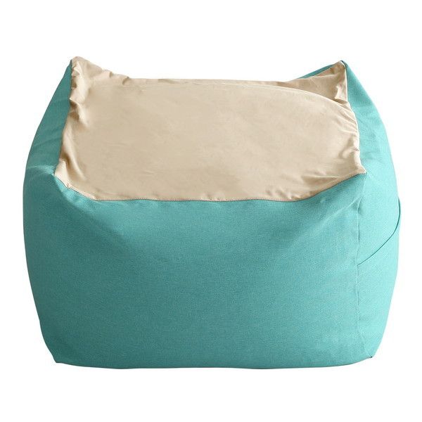 SH-07-NGMV-L キューブ型ビーズクッション ライトカラー Guimauve Neo-ギモーブネオ- カラーズ Lサイズ ターコイズブルー メーカー直送