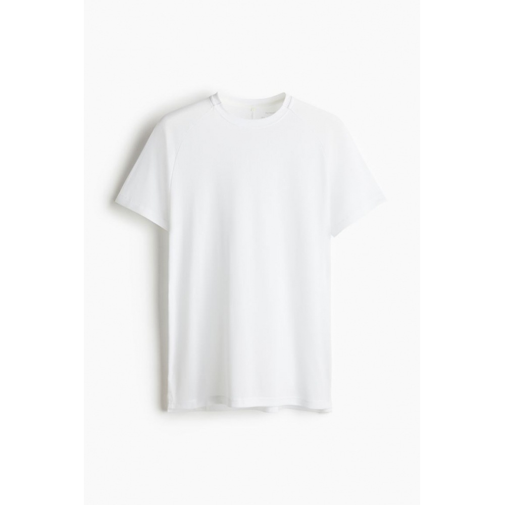 H&M スポーツトップレギュラーフィットドライムーブホワイト