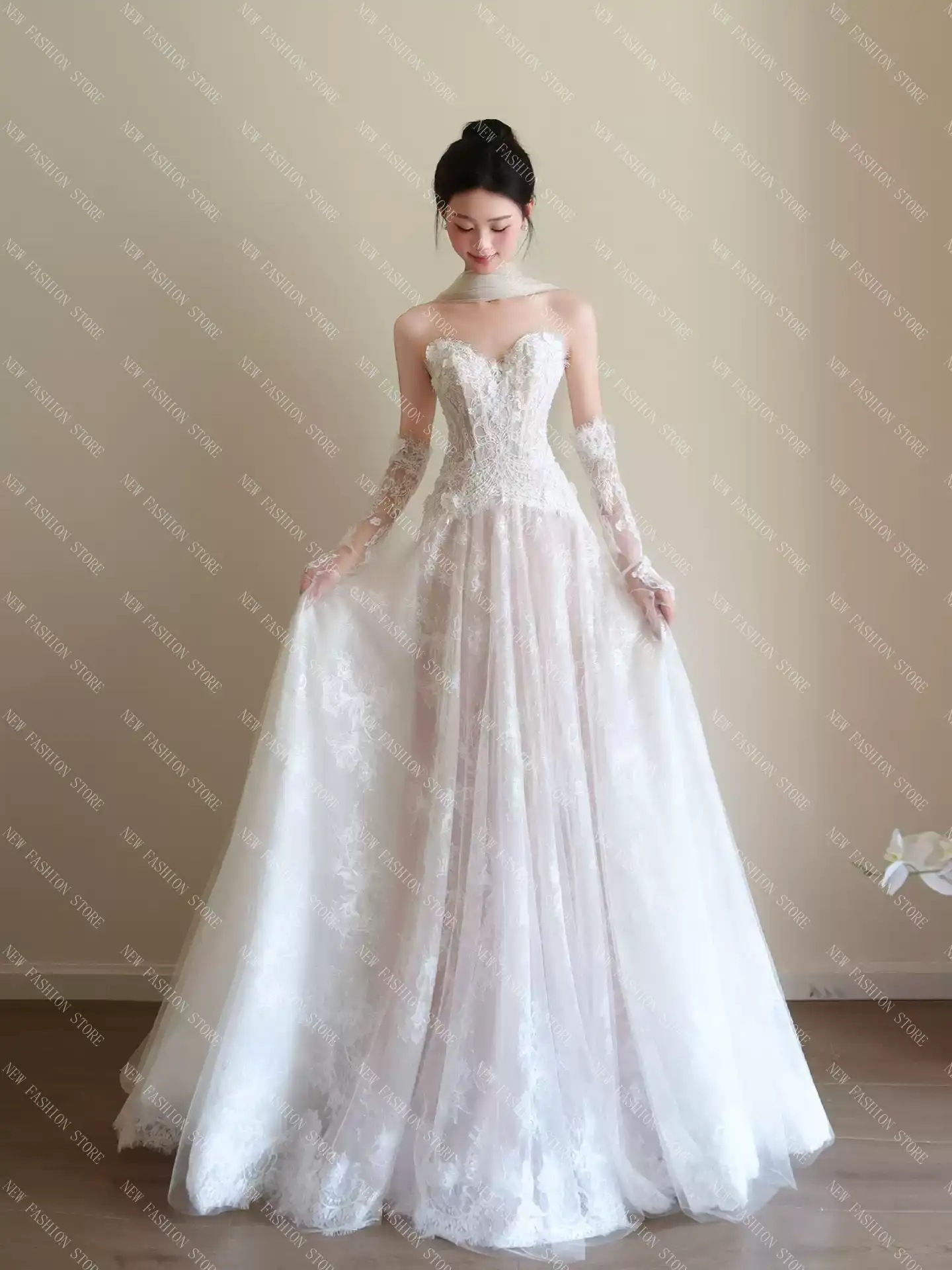 ウエディングドレス 白-78